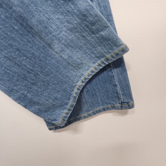 Paper Denim & Cloth Flare Jeans Size 25x31 Blue Low Waist Cotton Light Wash Y2K - Picture 8 of 16